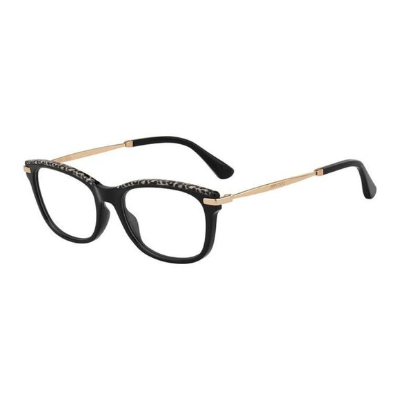 NWT JIMMY CHOO EYEGLASSES BLACK GOLD